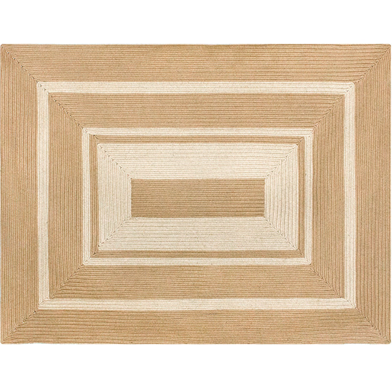 Country Style Drawing Room Rug Multi Color Plain Rug Jute Rope Stitched Mix Rug Brown Clearhalo 'Area Rug' 'Rug' 2140635