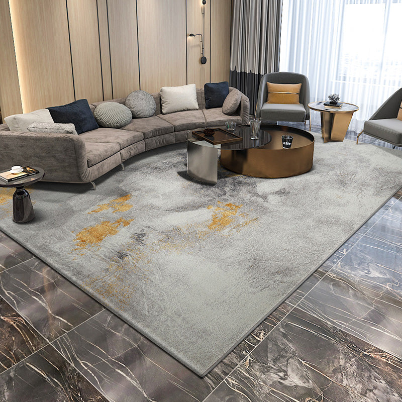 Classic Glittering Abstract Rug Multi Color Industrial Area Rug Polyester Pet Friendly Washable Non-Slip Backing Rug for Home Gray-White Clearhalo 'Area Rug' 'Rug' 2170716