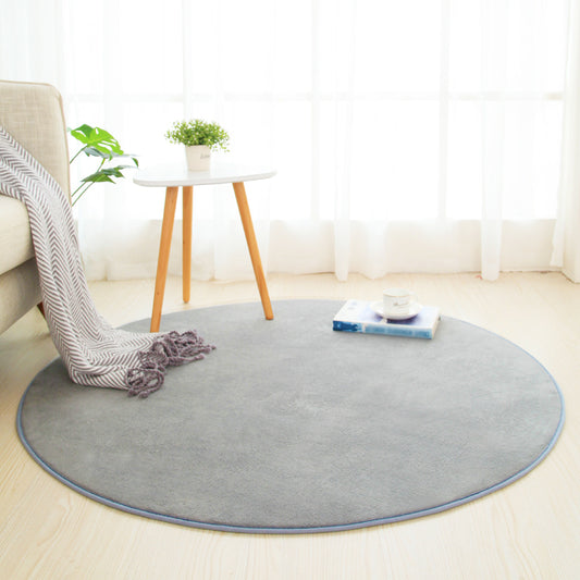 Multi Colored Comfort Rug Polypropylene Plain Rug Washable Non-Slip Pet Friendly Area Carpet for Home Grey Clearhalo 'Area Rug' 'Casual' 'Rugs' Rug' 2171242