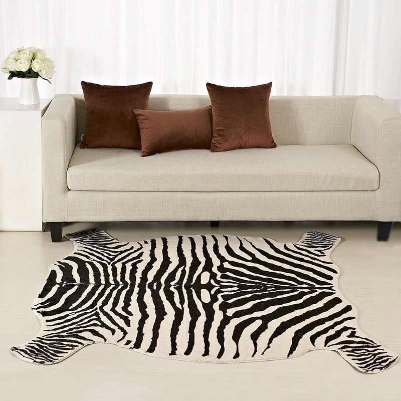 Casual Animal Skin Pattern Rug Multi-Colored Polyster Rug Non-Slip Pet Friendly Area Carpet for Living Room Coffee 4'9" x 4'11" Clearhalo 'Area Rug' 'Casual' 'Rugs' Rug' 2198807