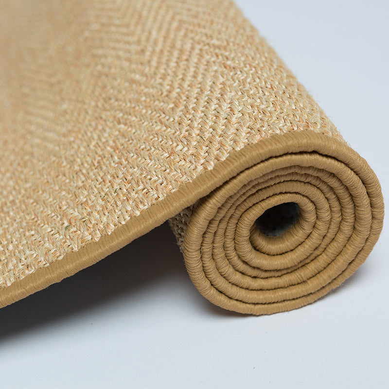 Rustic Plain Rug Multi-Colored Jute Rug Natural Fiber Handwoven Area Carpet with Border for Living Room Coffee Clearhalo 'Area Rug' 'Rug' 2198911