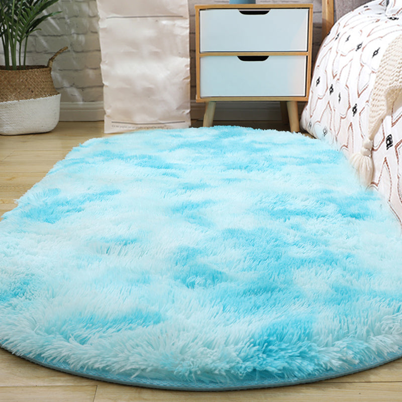 Multi-Color Living Room Rug Nordic Plain Area Carpet Faux Wool Non-Slip Backing Easy Care Rug Sky Blue Clearhalo 'Area Rug' 'Casual' 'Rugs' Rug' 2208315