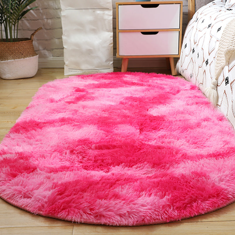 Multi-Color Living Room Rug Nordic Plain Area Carpet Faux Wool Non-Slip Backing Easy Care Rug Watermelon Red Clearhalo 'Area Rug' 'Casual' 'Rugs' Rug' 2208320