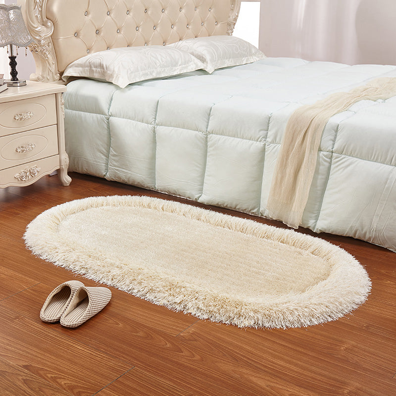 Relaxing Solid Color Rug Multi Color Fluffy Indoor Rug Pet Friendly Washable Carpet for Bedroom Beige Clearhalo 'Area Rug' 'Casual' 'Rugs' Rug' 2208345