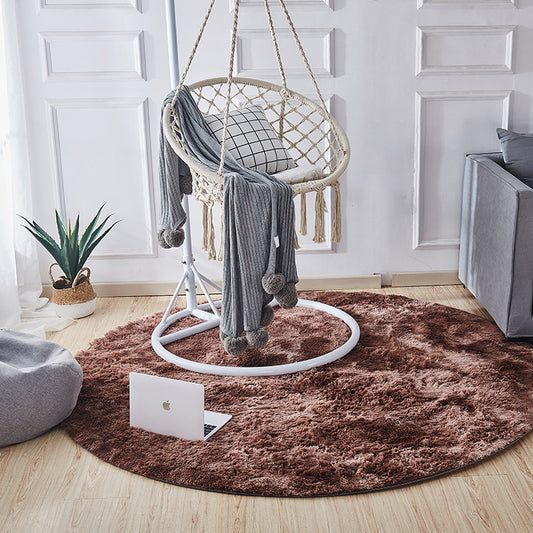 Comfort Bedroom Rug Multi Colored Tie Dye Print Carpet Fluffy Anti-Slip Backing Area Rug Coffee Clearhalo 'Area Rug' 'Casual' 'Rugs' Rug' 2208398