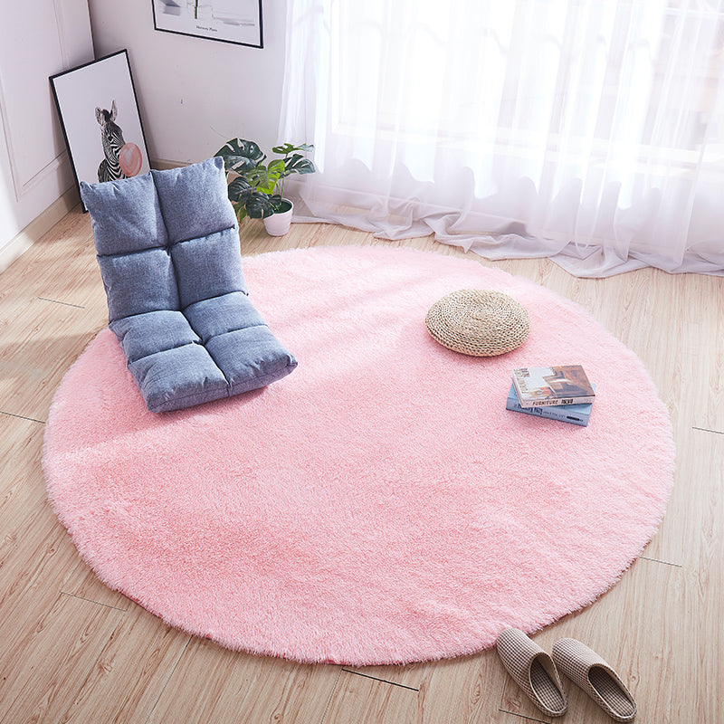 Comfort Bedroom Rug Multi Colored Tie Dye Print Carpet Fluffy Anti-Slip Backing Area Rug Light Pink Clearhalo 'Area Rug' 'Casual' 'Rugs' Rug' 2208410