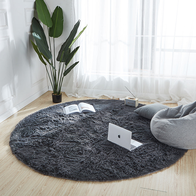 Comfort Bedroom Rug Multi Colored Tie Dye Print Carpet Fluffy Anti-Slip Backing Area Rug Grey Clearhalo 'Area Rug' 'Casual' 'Rugs' Rug' 2208418
