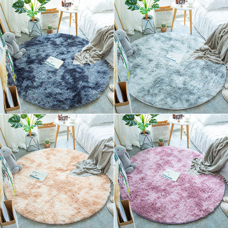 Multi-Color Tie Dye Pattern Rug Faux Fur Relaxing Area Carpet Pet Friendly Non-Slip Rug for Bedroom Clearhalo 'Area Rug' 'Casual' 'Rugs' Rug' 2208424