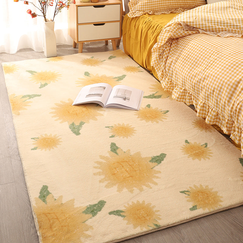 Multi Color Comfort Rug Polypropylene Cartoon Pattern Carpet Non-Slip Backing Easy Care Washable Rug for Kids Ginger Clearhalo 'Area Rug' 'Rug' 2214078