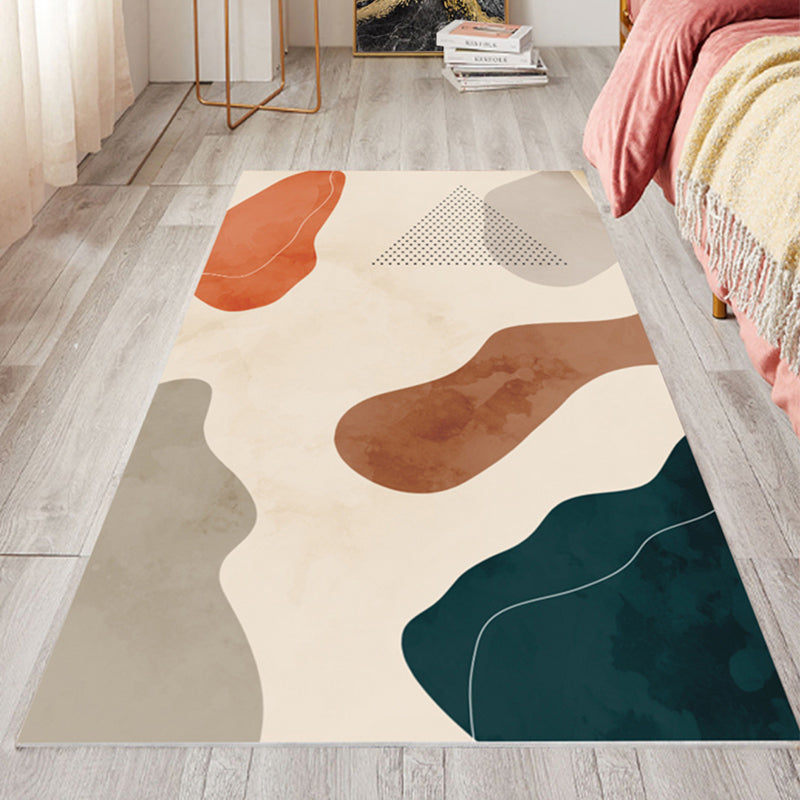 Multi Colored Relaxing Rug Lamb Wool Patchwork Indoor Rug Non-Slip Backing Machine Washable Rug for Decor Brown Clearhalo 'Area Rug' 'Rug' 2214571