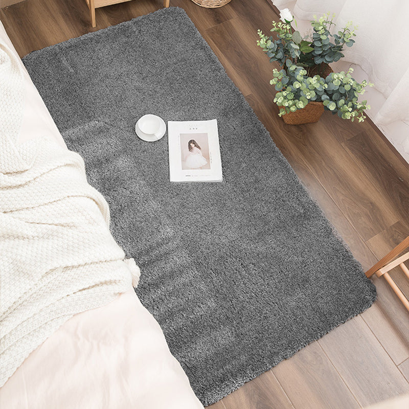 Multi-Colored Bedroom Rug Classic Solid Color Area Carpet Polyster Non-Slip Stain-Resistant Indoor Rug Clearhalo 'Area Rug' 'Casual' 'Rugs' Rug' 2214683
