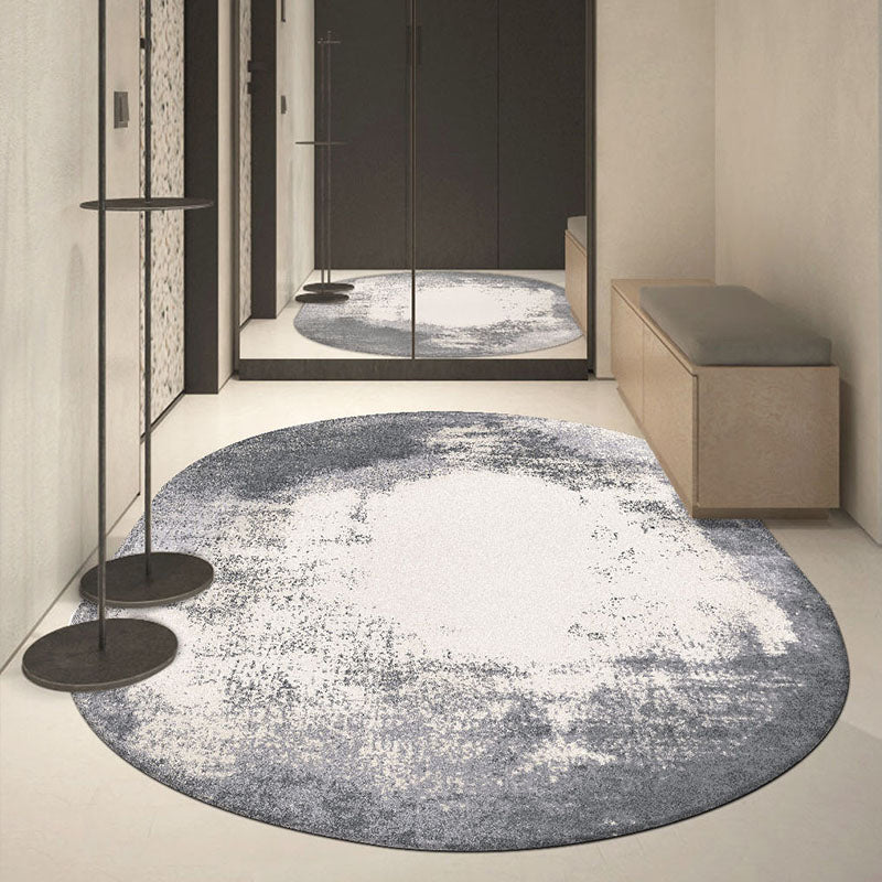 Chinese Home Decoration Rug Multi Color Polyster Area Carpet Pet Friendly Washable Stain-Resistant Rug Light Gray-White Clearhalo 'Area Rug' 'Rug' 2214878