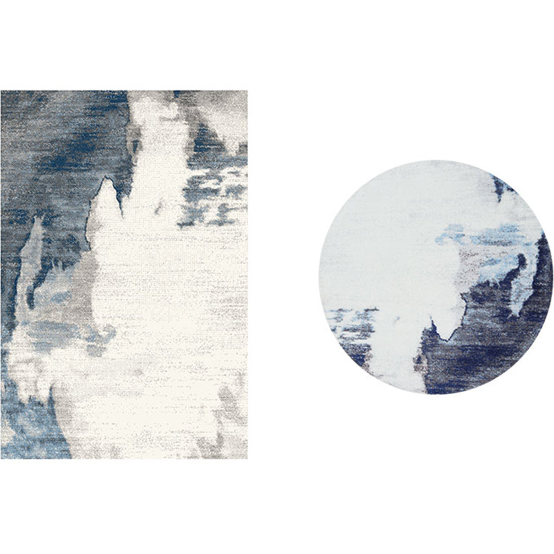 Chinese Abstract Print Rug Multi Color Synthetics Area Carpet Washable Pet Friendly Easy Care Rug for Living Room Dark Gray Clearhalo 'Area Rug' 'Rug' 2215185