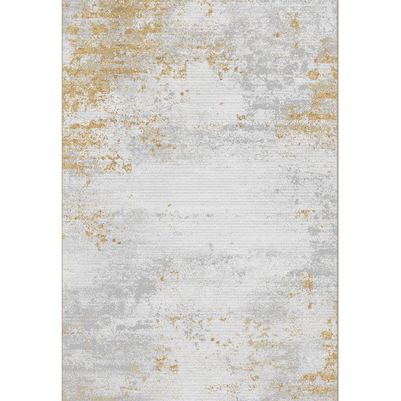 Multi Color Nordic Rug Cotton Blend Abstract Pattern Area Rug Non-Slip Machine Washable Carpet for Parlor Gray-Gold Clearhalo 'Area Rug' 'Rug' 2215246