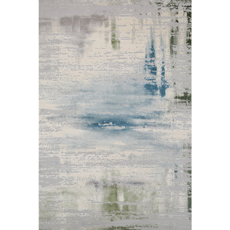Multi-Color Abstract Print Rug Polyster Chinese Area Rug Pet Friendly Anti-Slip Backing Carpet for Living Room Blue-Green Clearhalo 'Area Rug' 'Rug' 2215288