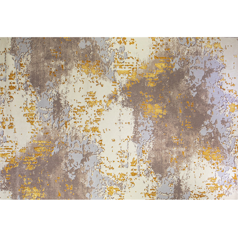 Multi-Color Novelty Rug Cotton Blend Abstract Printed Area Rug Pet Friendly Machine Washable Carpet for Decor Brown Clearhalo 'Area Rug' 'Rug' 2215574