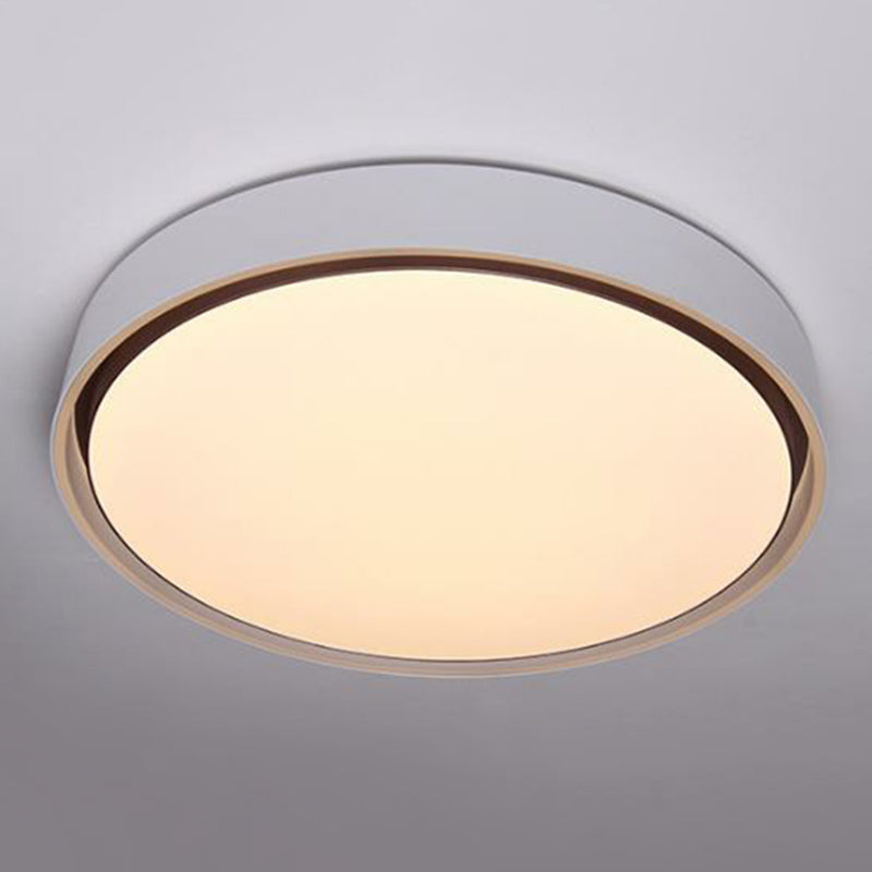 Nordic Style Circle Flush Ceiling Light Aluminum Bedroom LED Flush Mount Lighting Fixture Clearhalo 'Ceiling Lights' 'Close To Ceiling Lights' 'Close to ceiling' 'Flush mount' Lighting' 2217317
