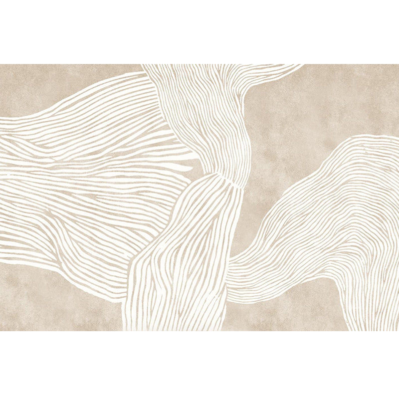 Creative Decoration Rug Apricot Abstract Printed Area Carpet Polypropylene Non-Slip Backing Pet Friendly Rug Apricot Design 4 Clearhalo 'Area Rug' 'Rug' 2225297