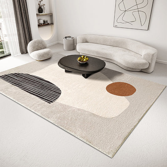 Gray Bedroom Rug Modern Abstract Printed Area Carpet Polyster Non-Slip Backing Washable Indoor Rug Clearhalo 'Area Rug' 'Rug' 2225319