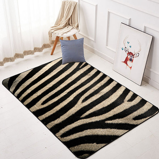 Casual Creative Rug Multi Colored Animal Fur Pattern Carpet Easy Care Machine Washable Rug for Decoration Black Clearhalo 'Area Rug' 'Casual' 'Rugs' Rug' 2238330