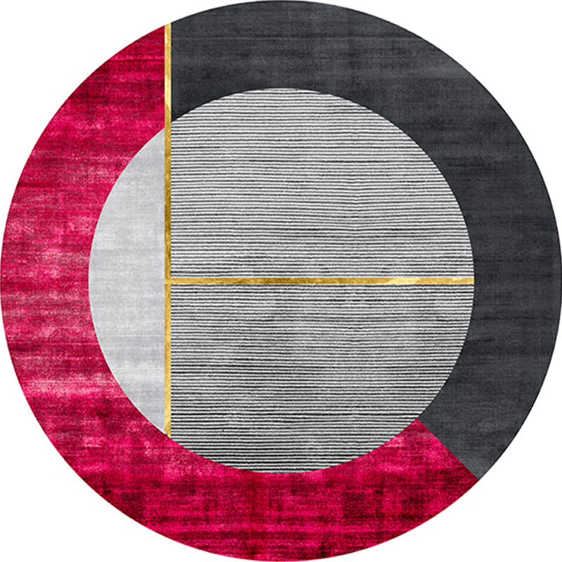 Western Abstract Print Rug Multi-Color Polypropylene Rug Non-Slip Backing Washable Carpet for Decoration Red Clearhalo 'Area Rug' 'Rug' 2238516