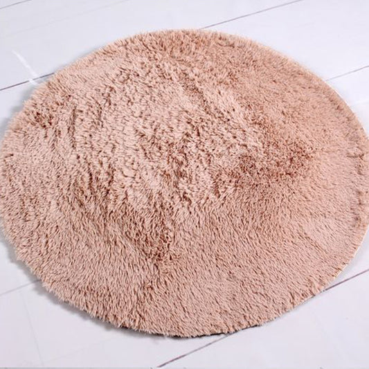 Simple Solid Color Rug Multi-Colored Shag Area Carpet Pet Friendly Machine Washable Indoor Rug for Bedroom Light Camel Clearhalo 'Area Rug' 'Casual' 'Rugs' Rug' 2238729