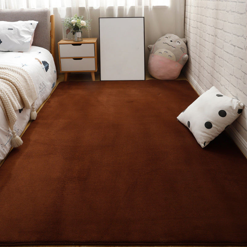 Multi Color Casual Rug Synthetics Solid Color Area Carpet Anti-Slip Backing Washable Easy Care Indoor Rug for Bedroom Coffee Clearhalo 'Area Rug' 'Rug' 2239209