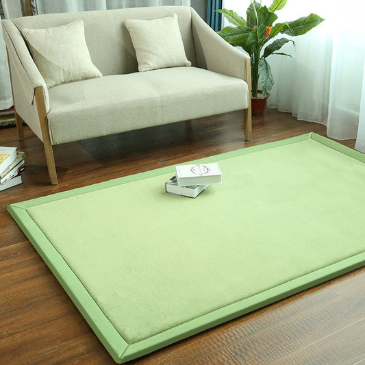 Casual Living Room Rug Multicolor Solid Color Area Carpet Easy Care Stain-Resistant Indoor Rug Light Green Clearhalo 'Area Rug' 'Casual' 'Rugs' Rug' 2239315