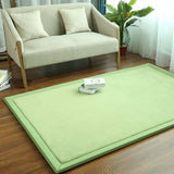 Casual Living Room Rug Multicolor Solid Color Area Carpet Easy Care Stain-Resistant Indoor Rug Light Green Clearhalo 'Area Rug' 'Casual' 'Rugs' Rug' 2239315