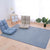 Multi Color Calming Rug Plain Area Carpet Anti-Slip Stain-Resistant Indoor Rug for Bedroom Silver Gray Clearhalo 'Area Rug' 'Casual' 'Rugs' Rug' 2239381