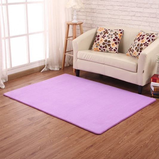 Multi Color Calming Rug Plain Area Carpet Anti-Slip Stain-Resistant Indoor Rug for Bedroom Dark Purple Clearhalo 'Area Rug' 'Casual' 'Rugs' Rug' 2239384