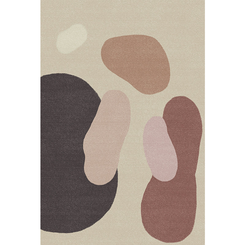 Simple Colorblock Rug Morandi Color Southwestern Carpet Polypropylene Anti-Slip Washable Indoor Rug for Decor Brown Clearhalo 'Area Rug' 'Rug' 2242260