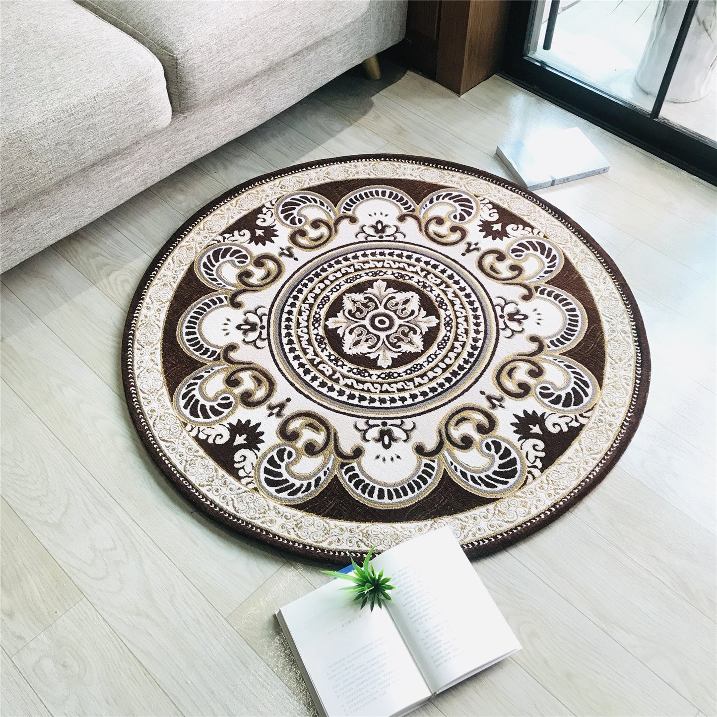 Western Living Room Rug Multi-Color Floral Pattern Area Carpet Polyster Anti-Slip Backing Washable Rug Clearhalo 'Area Rug' 'Rugs' 'Vintage' Rug' 2242282