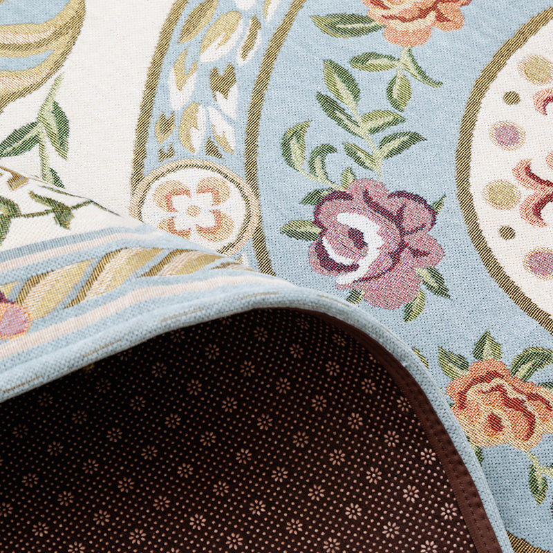 Retro Floral Printed Rug Multi-Color Luxury Area Carpet Synthetics Pet Friendly Easy Care Indoor Rug for Living Room Clearhalo 'Area Rug' 'Rugs' 'Vintage' Rug' 2242571