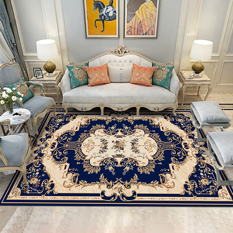 Vintage Home Decoration Rug Multi-Color Floral Pattern Carpet Polypropylene Non-Slip Backing Pet Friendly Rug Clearhalo 'Area Rug' 'Rugs' 'Vintage' Rug' 2242735