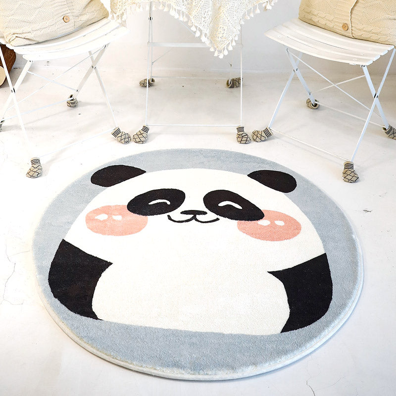 Casual Cartoon Print Rug Multi Colored Polypropylene Area Rug Non-Slip Machine Washable Carpet for Bedroom Grey Clearhalo 'Area Rug' 'Rug' 2244790