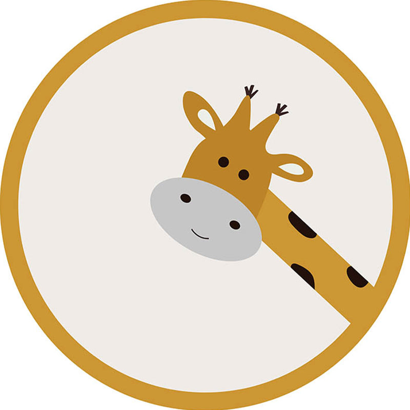 Novelty Cartoon Pattern Rug Multi Colored Polyster Indoor Rug Anti-Slip Stain-Resistant Carpet for Childrens Tan Clearhalo 'Area Rug' 'Rug' 2244884