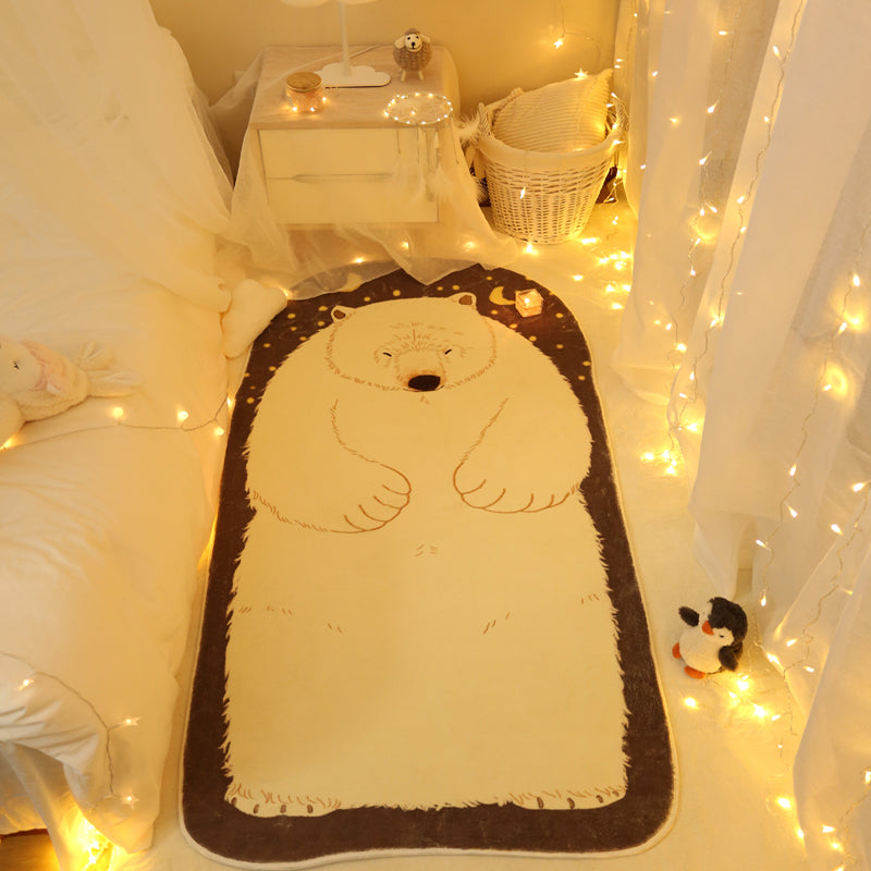 Novelty Shape Cartoon Rug Multi-Color Lovely Indoor Rug Synthetics Non-Slip Backing Pet Friendly Carpet for Decoration White Clearhalo 'Area Rug' 'Rug' 2245162