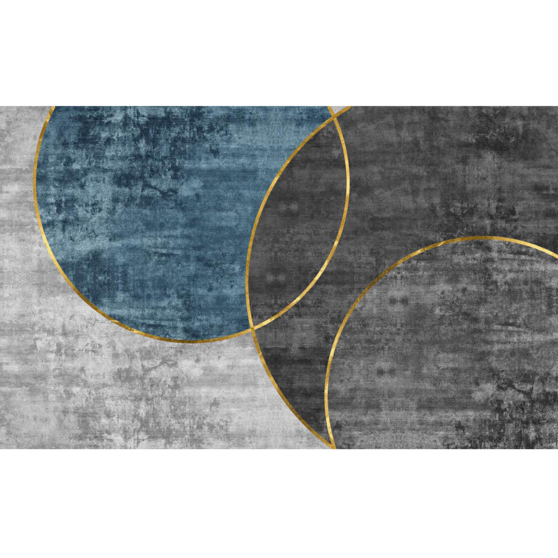 Multicolor Luxe Rug Synthetics Geometric Pattern Carpet Pet Friendly Anti-Slip Backing Easy Care Area Rug for Home Blue Clearhalo 'Area Rug' 'Rug' 2245329