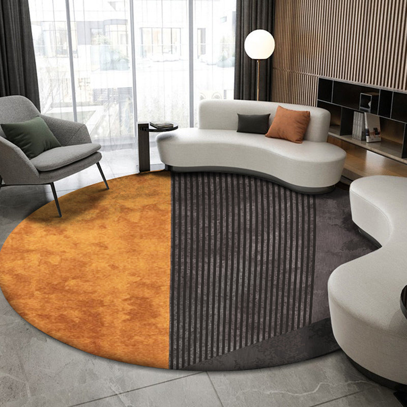 Simple Trendy Rug Multi Colored Geometric Print Area Rug Pet Friendly Washable Easy Care Carpet for Parlor Yellow-Red Clearhalo 'Area Rug' 'Rug' 2250303