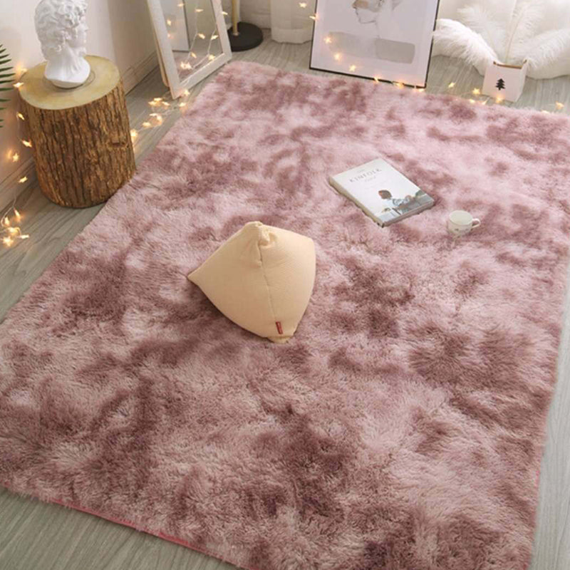 Multi Color Girls Room Rug Modern Tie Dye Rug Polyester Anti-Slip Machine Washable Stain Resistant Rug Purple-Pink Clearhalo 'Area Rug' 'Casual' 'Rugs' Rug' 2254049