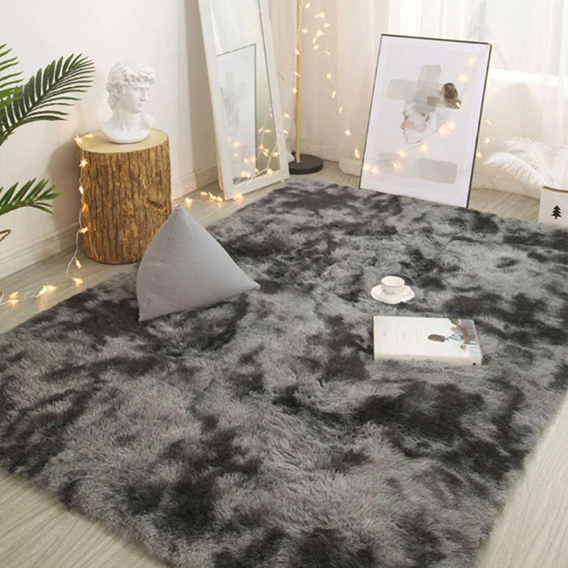 Multi Color Girls Room Rug Modern Tie Dye Rug Polyester Anti-Slip Machine Washable Stain Resistant Rug Smoke Gray Clearhalo 'Area Rug' 'Casual' 'Rugs' Rug' 2254050