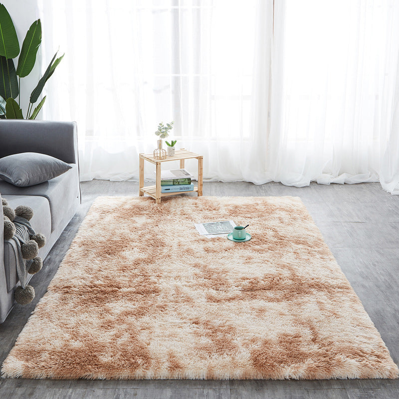 Simple Tie Dye Rug Multi Colored Plush Carpet Non-Slip Backing Pet-Friendly Washable Rug for Home Light Camel Clearhalo 'Area Rug' 'Casual' 'Rugs' Rug' 2254065