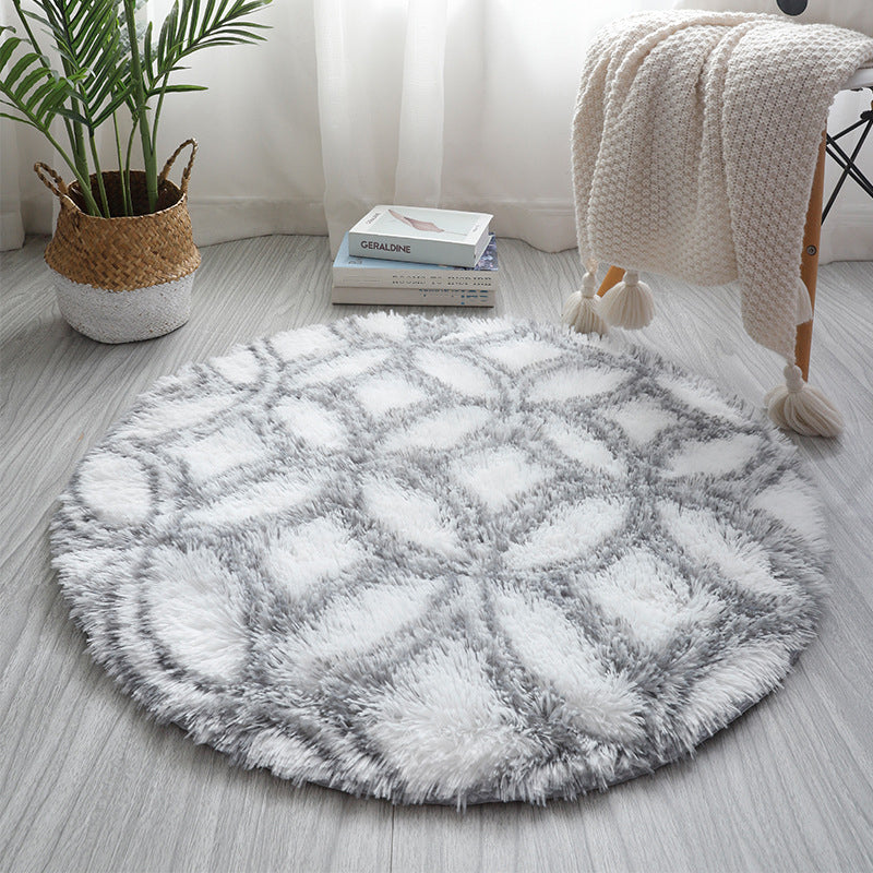 Multicolor Geometric Print Rug Synthetics Relaxing Rug Stain Resistant Non-Slip Backing Washable Rug for Home Grey Clearhalo 'Area Rug' 'Casual' 'Rugs' Rug' 2254104