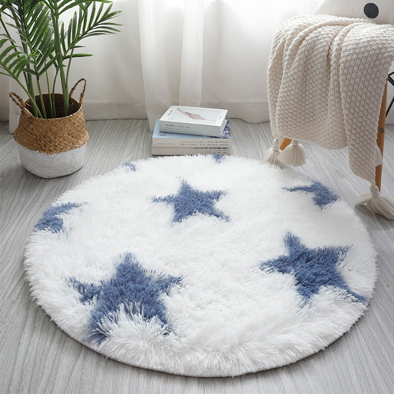 Multicolor Geometric Print Rug Synthetics Relaxing Rug Stain Resistant Non-Slip Backing Washable Rug for Home Gray-Blue Clearhalo 'Area Rug' 'Casual' 'Rugs' Rug' 2254109