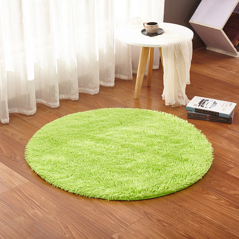 Multi Color Plain Rug Artificial Wool Nordic Area Rug Easy Care Machine Washable Rug for Girls Room Fruit Green Clearhalo 'Area Rug' 'Casual' 'Rugs' Rug' 2254140