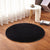 Plush Plain Rug Multi Colored Minimalism Rug Synthetics Machine Wash Pet-Friendly Rug for Bedroom Black Clearhalo 'Area Rug' 'Casual' 'Rugs' Rug' 2254157
