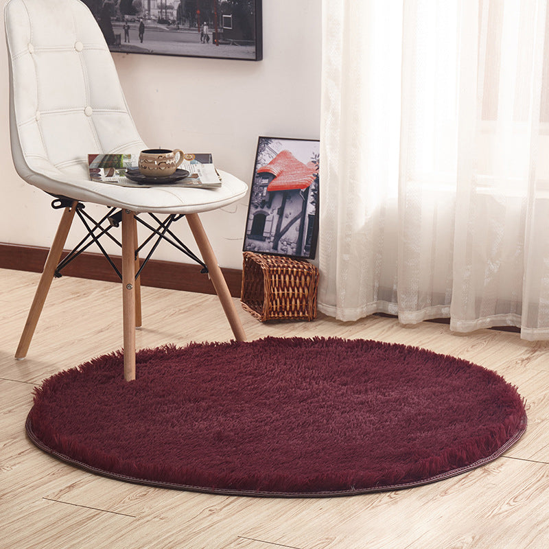 Pretty Minimalistic Rug Multicolor Solid Color Rug Machine Washable Non-Slip Pet-Friendly Rug for Home Burgundy Clearhalo 'Area Rug' 'Casual' 'Rugs' Rug' 2254189