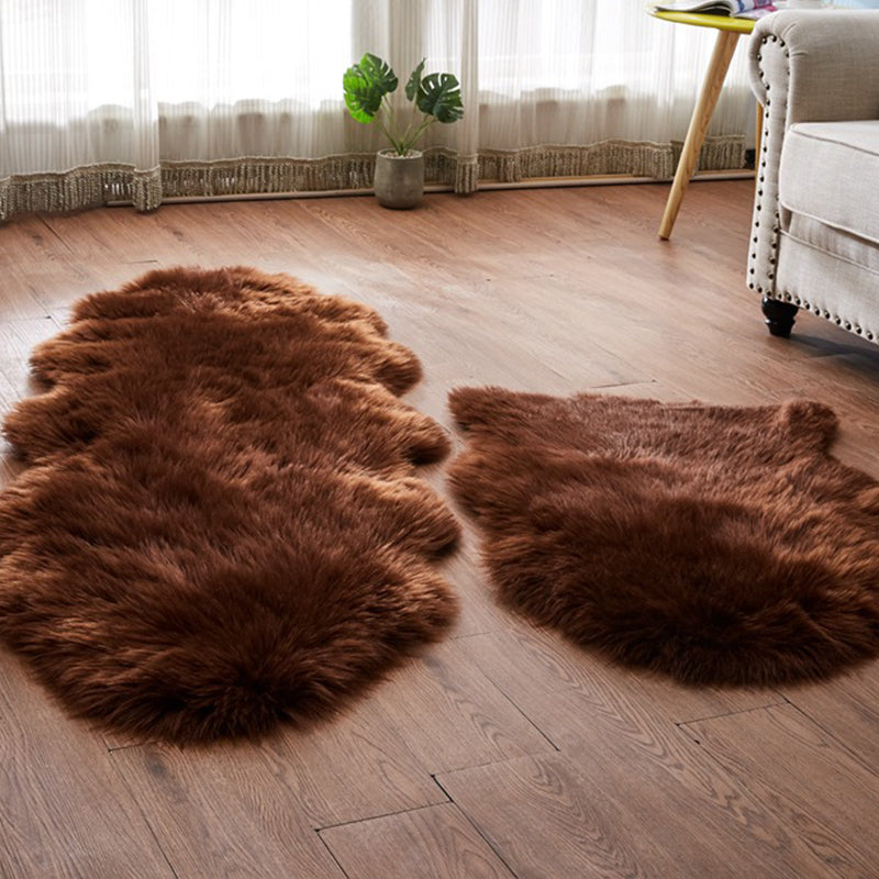 Cute Multicolor Casual Rug Fluffy Solid Color Carpet Machine Washable Pet-Friendly Non-Slip Rug for Girls Room Coffee Clearhalo 'Area Rug' 'Casual' 'Rugs' Rug' 2256570