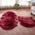 Cute Multicolor Casual Rug Fluffy Solid Color Carpet Machine Washable Pet-Friendly Non-Slip Rug for Girls Room Burgundy Clearhalo 'Area Rug' 'Casual' 'Rugs' Rug' 2256576